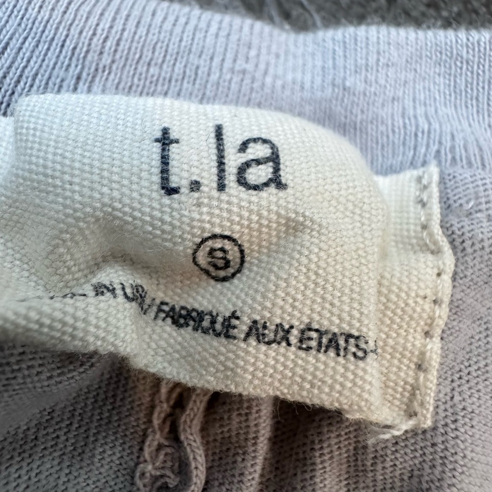 Anthropologie T.la Womens White Gray Tie Dye Muscle Tank Small - Picture 4 of 6